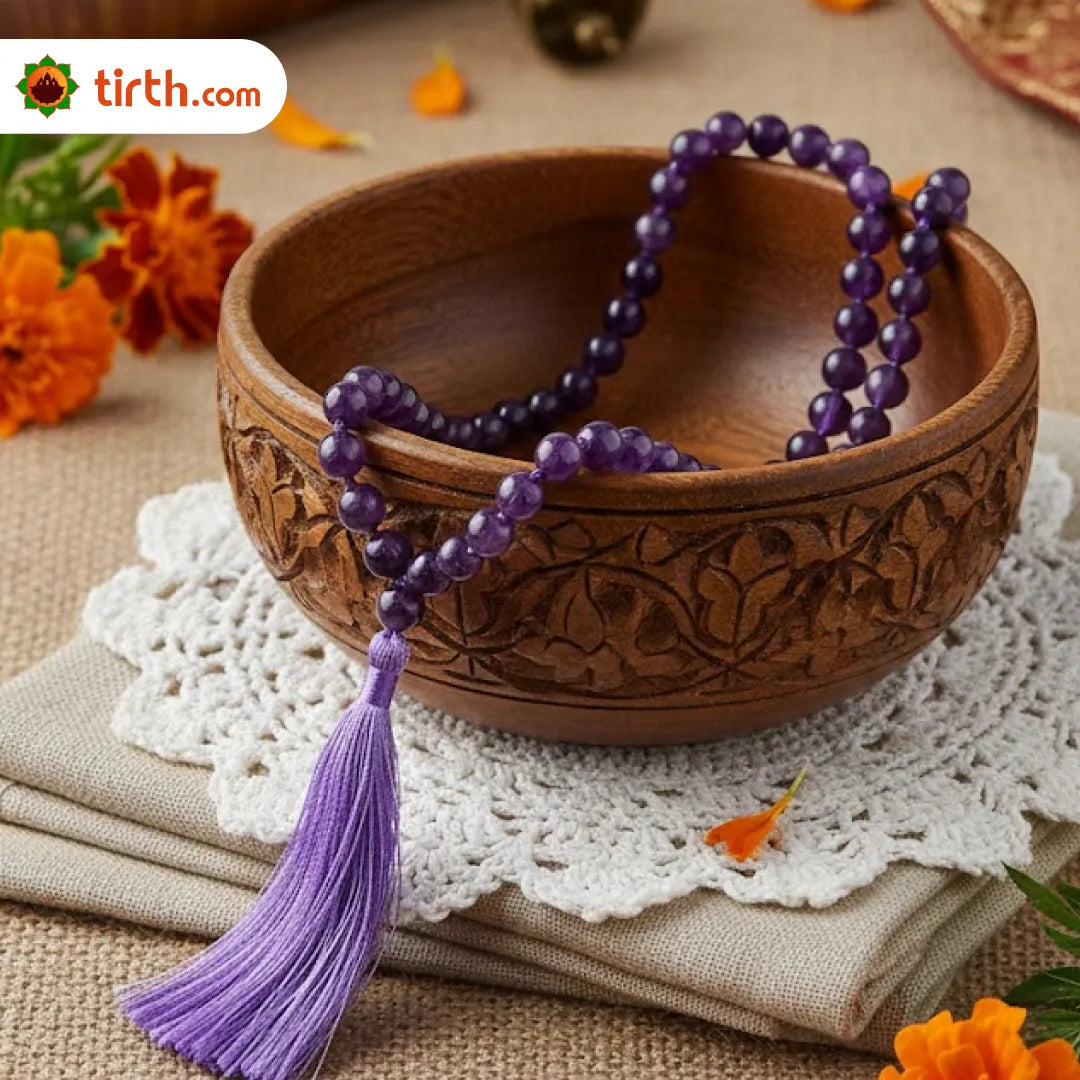 Amethyst Stone Mala – Calm & Intuition Mala