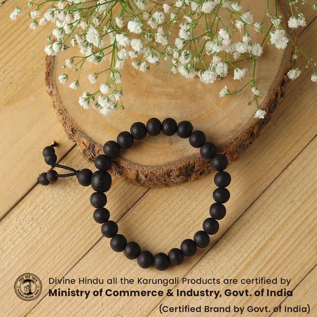 Tirth Govt Certified Karungali Bracelet