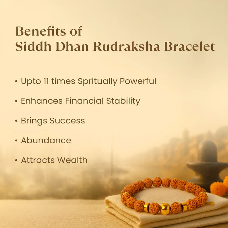 Tirth Kashi Siddh Dhan Rudraksha Bracelet