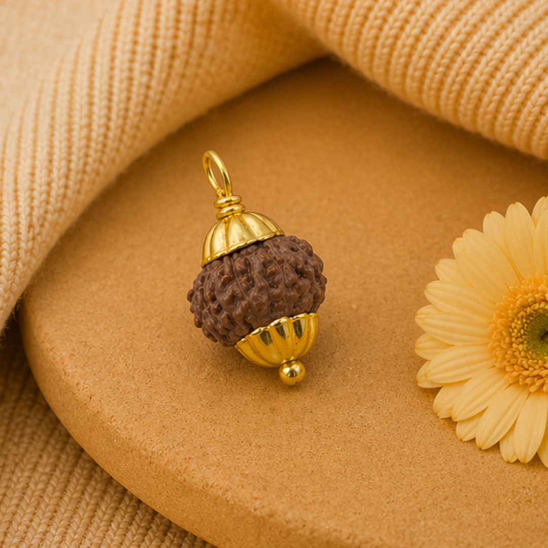 Original 10 Mukhi Rudraksha Java – Vishnu Divine Protection Bead (Without Cap / Golden Cap / White Cap)