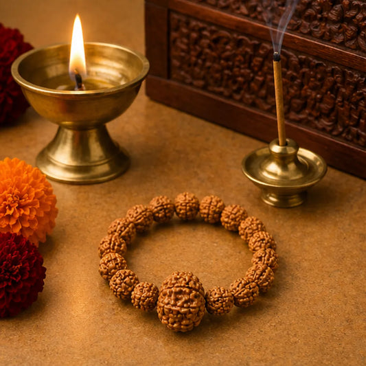 10 Mukhi Rudraksha Bracelet (Java 1pcs bead) – Protection Bracelet
