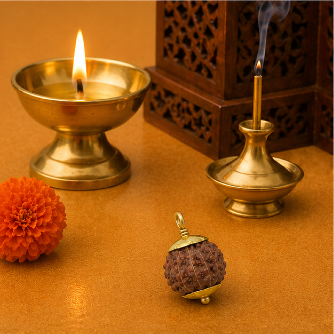 Original 11 Mukhi Rudraksha Java – Hanuman Strength & Courage Bead (Without Cap / Golden Cap / White Cap)