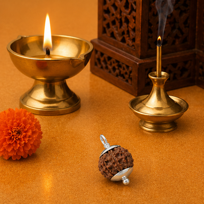 Original 11 Mukhi Rudraksha Java – Hanuman Strength & Courage Bead (Without Cap / Golden Cap / White Cap)