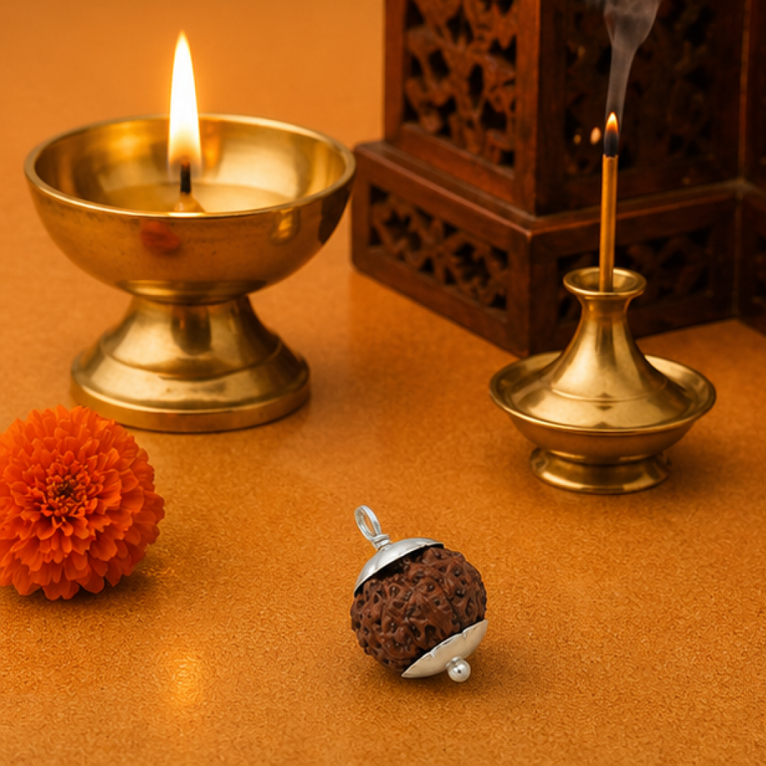 Original 12 Mukhi Rudraksha Java – Surya Authority & Radiance Bead (Without Cap / Golden Cap / White Cap)
