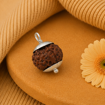 Original 12 Mukhi Rudraksha Java – Surya Authority & Radiance Bead (Without Cap / Golden Cap / White Cap)
