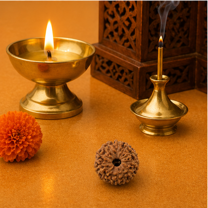Original 12 Mukhi Rudraksha Java – Surya Authority & Radiance Bead (Without Cap / Golden Cap / White Cap)
