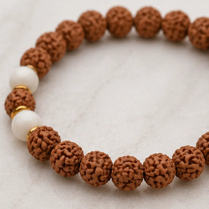 12 Mukhi Rudraksha Bracelet (Java 1 Bead) – Natural 12 Face Rudraksha Wrist Bracelet for Leadership, Confidence & Solar Energy