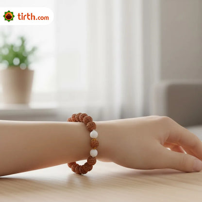 12 Mukhi Rudraksha Bracelet (Java 1 Bead) – Natural 12 Face Rudraksha Wrist Bracelet for Leadership, Confidence & Solar Energy
