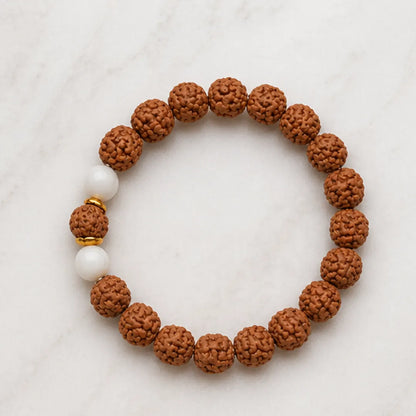 12 Mukhi Rudraksha Bracelet (Java 1 Bead) – Natural 12 Face Rudraksha Wrist Bracelet for Leadership, Confidence & Solar Energy