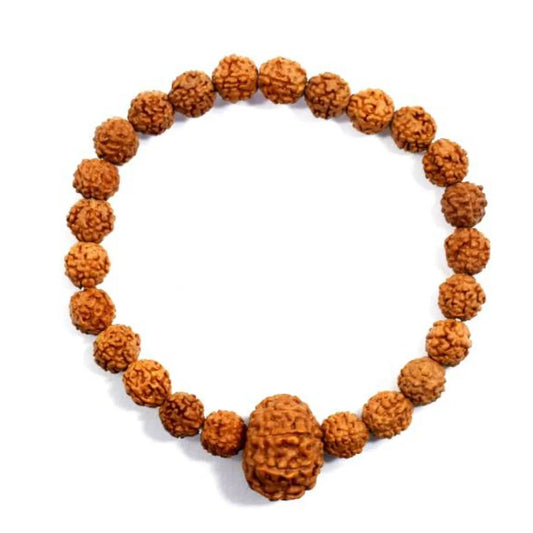 Original 13 Mukhi Rudraksha Bracelet (Java 1 Bead) – Natural 13 Face Rudraksha Wrist Bracelet for Attraction, Confidence & Creative Energy