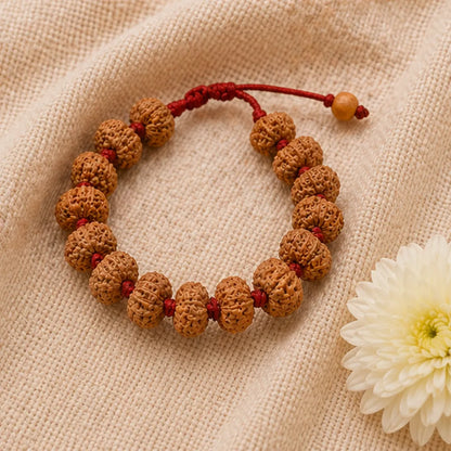 14 Mukhi Rudraksha Bracelet (Java 1 Bead) – Natural 14 Face Rudraksha Wrist Bracelet for Intuition, Protection & Spiritual Awakening