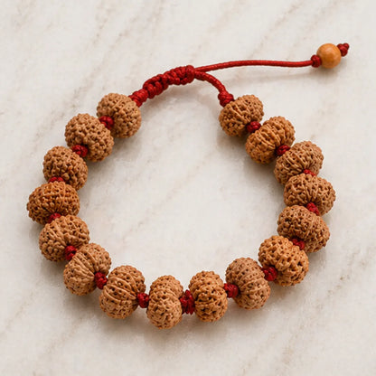 14 Mukhi Rudraksha Bracelet (Java 1 Bead) – Natural 14 Face Rudraksha Wrist Bracelet for Intuition, Protection & Spiritual Awakening