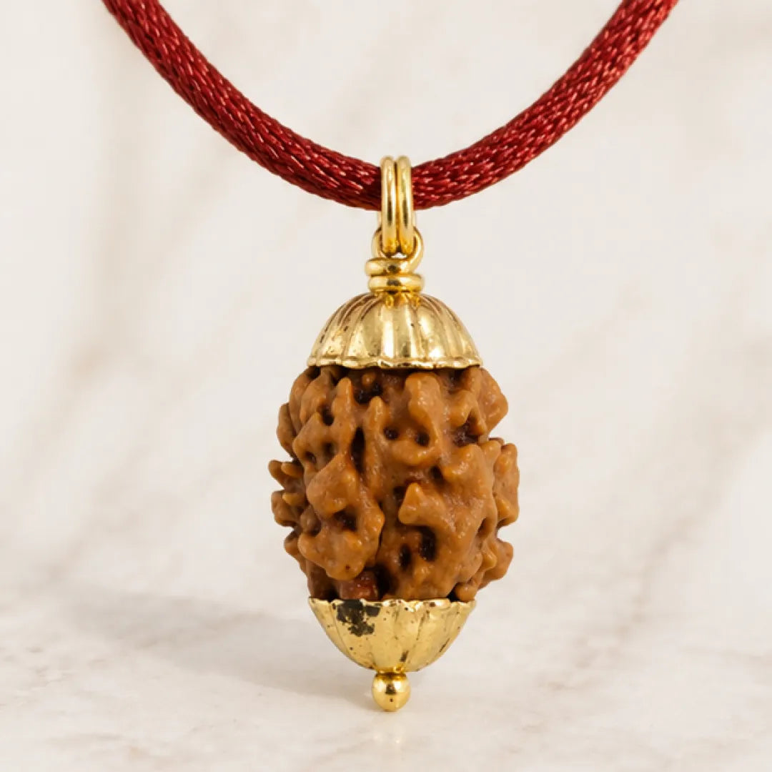 2 Mukhi Rudraksha Mala (Java) – Natural Do Mukhi Rudraksha Mala for Harmony, Relationships & Emotional Balance