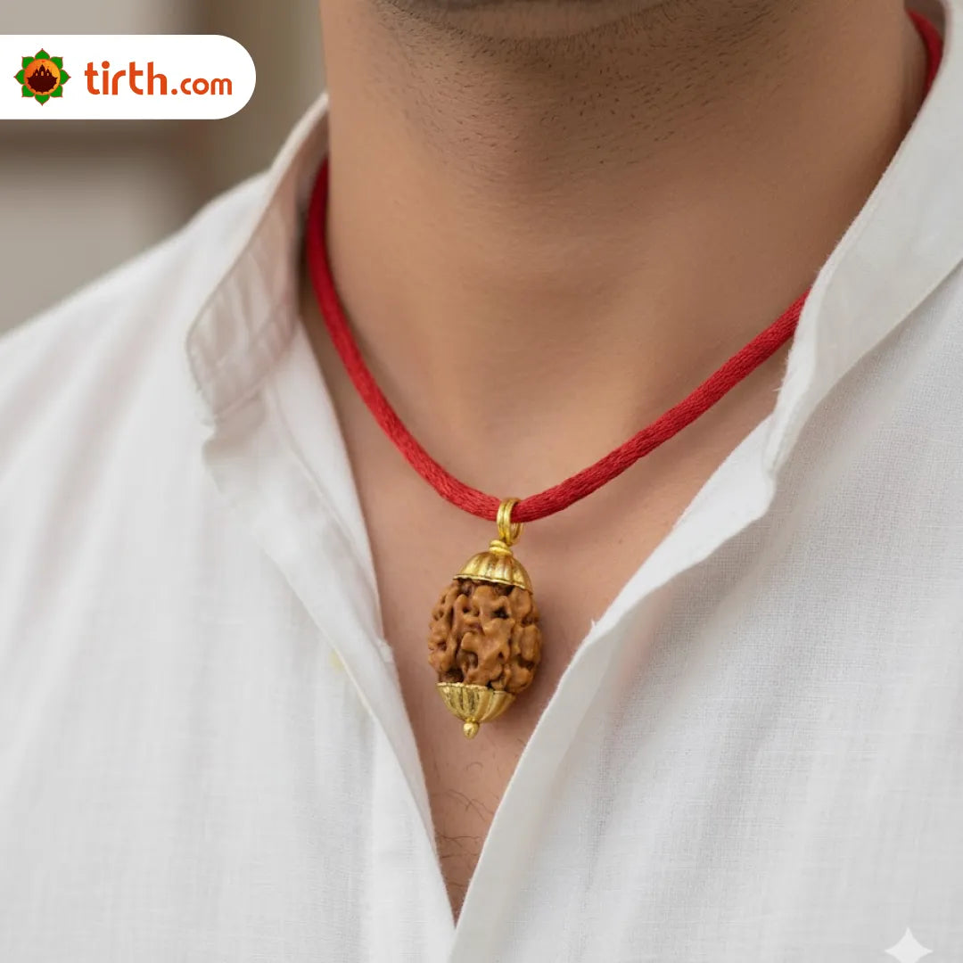 2 Mukhi Rudraksha Mala (Java) – Natural Do Mukhi Rudraksha Mala for Harmony, Relationships & Emotional Balance
