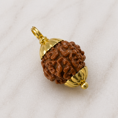 Original 3 Mukhi Rudraksha Nepali – Agni Shakti Power Bead (Without Cap / Golden Cap / White Cap)