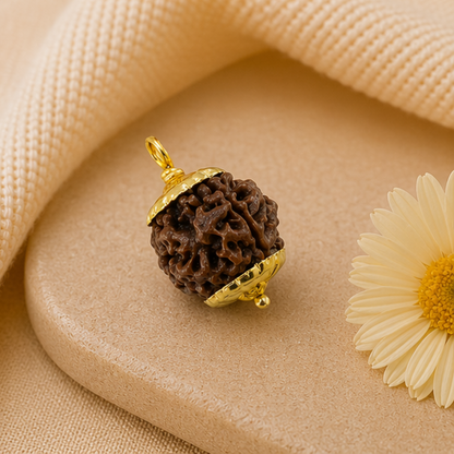 Original 4 Mukhi Rudraksha Nepali – Knowledge & Intellect Bead (Without Cap / Golden Cap / White Cap)