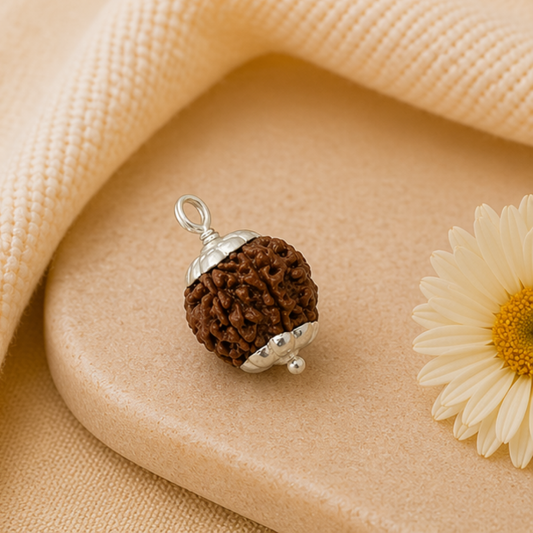 Original 4 Mukhi Rudraksha Nepali – Knowledge & Intellect Bead (Without Cap / Golden Cap / White Cap)