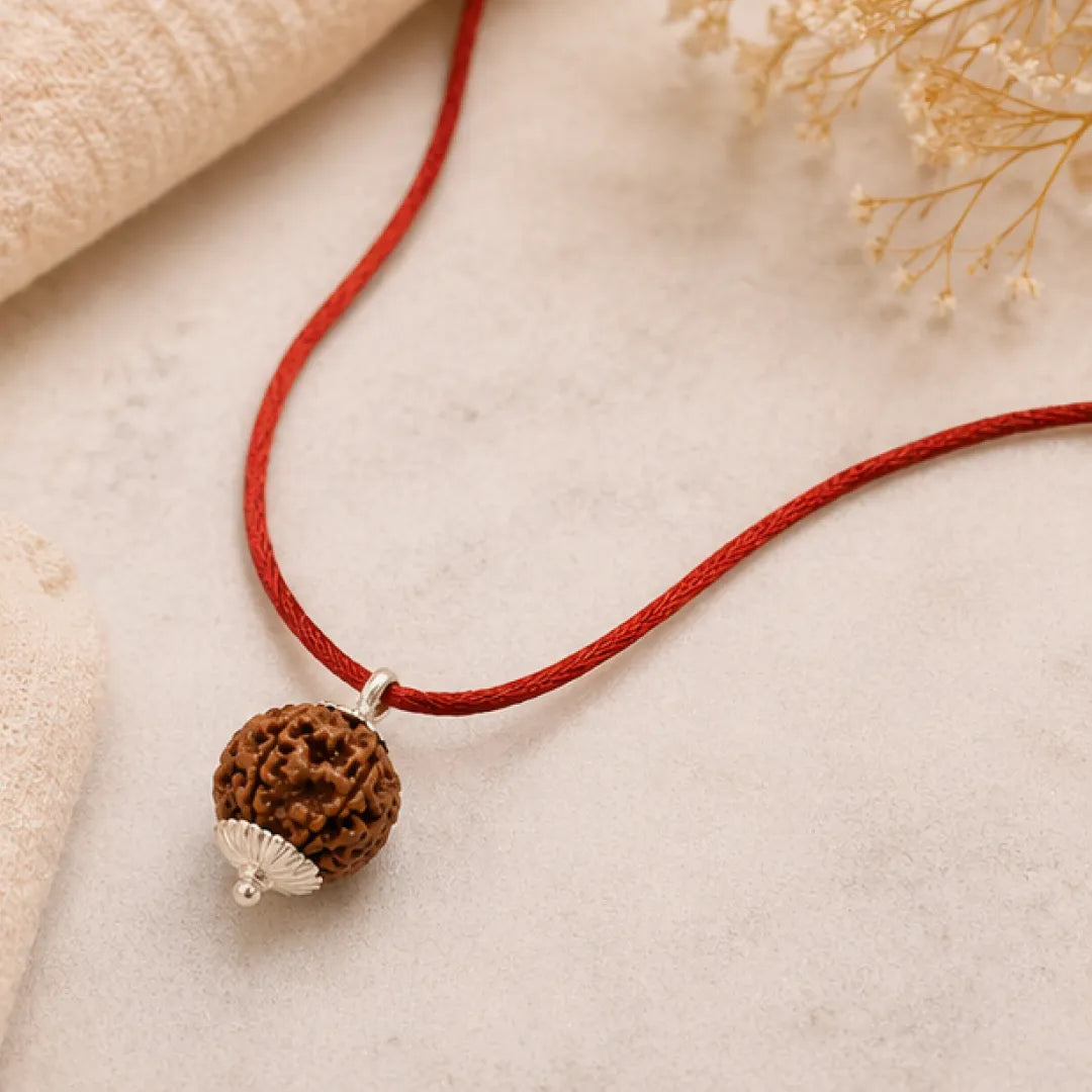 4 Mukhi Rudraksha Mala (Java) – Natural Chaar Mukhi Rudraksha Mala for Knowledge, Communication & Mental Clarity
