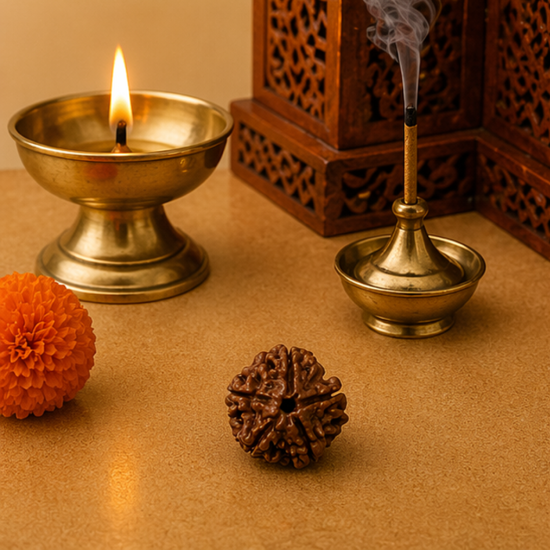 Original 5 Mukhi Rudraksha Nepali – Kalagni Rudra Protection & Peace Bead (Without Cap / Golden Cap / White Cap)