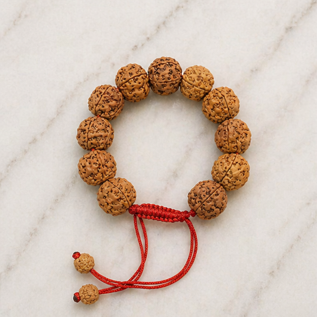 5 Mukhi Rudraksha Bracelet (All Beads Java) – Peace Bracelet