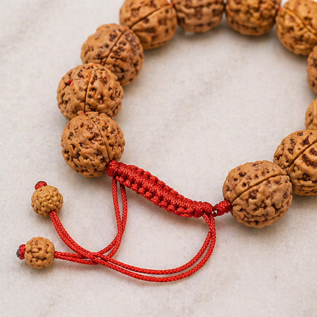 5 Mukhi Rudraksha Bracelet (All Beads Java) – Peace Bracelet