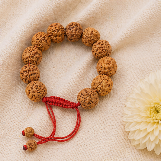 5 Mukhi Rudraksha Bracelet (All Beads Java) – Peace Bracelet