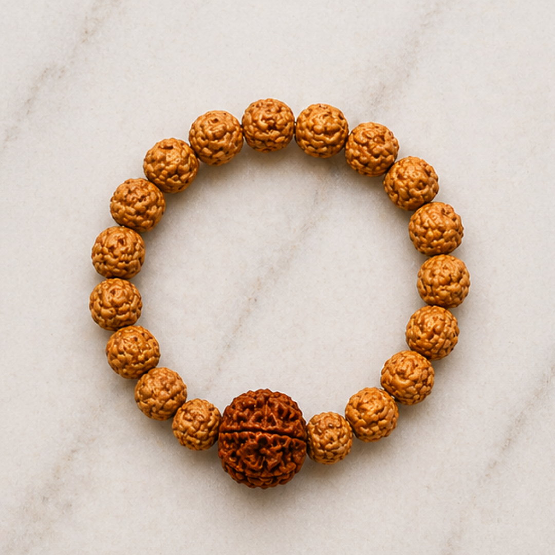 6 Mukhi Rudraksha Bracelet (All Beads Java) – Discipline Bracelet