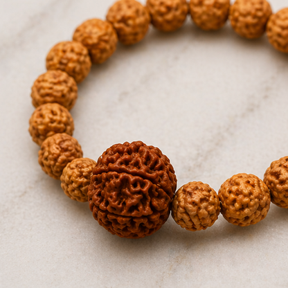6 Mukhi Rudraksha Bracelet (All Beads Java) – Discipline Bracelet