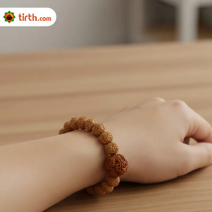 Original 6 Mukhi Rudraksha Bracelet (All Java Beads) – Natural 6 Face Rudraksha Wrist Bracelet for Confidence, Discipline & Balanced Energy