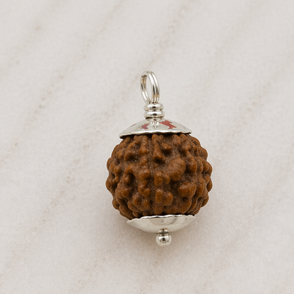 Original 7 Mukhi Rudraksha Nepali – Mahalakshmi Prosperity & Stability Bead (Without Cap / Golden Cap / White Cap)
