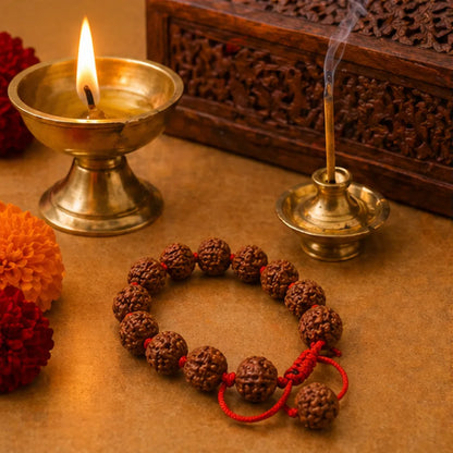 7 Mukhi Rudraksha Bracelet (All Beads Java) – Prosperity Bracelet