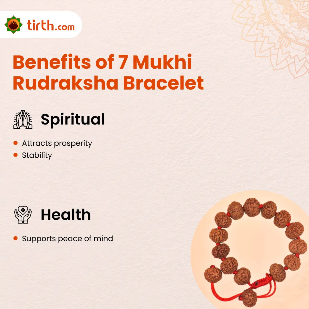 7 Mukhi Rudraksha Bracelet (All Beads Java) – Prosperity Bracelet