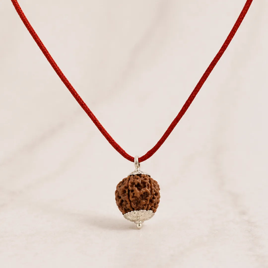 7 Mukhi Rudraksha Mala (Java) – Natural Saat Mukhi Rudraksha Mala for Prosperity, Stability & Positive Energy