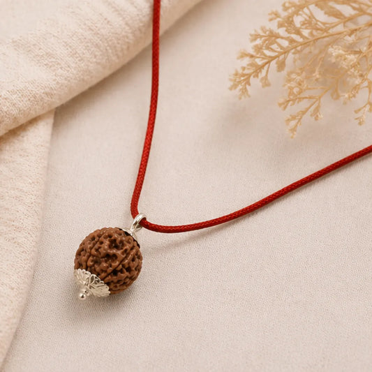 7 Mukhi Rudraksha Mala (Java) – Natural Saat Mukhi Rudraksha Mala for Prosperity, Stability & Positive Energy