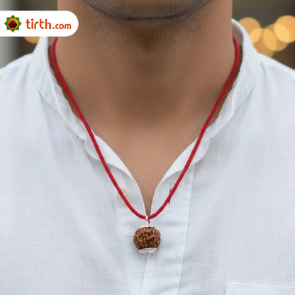 7 Mukhi Rudraksha Mala (Java) – Natural Saat Mukhi Rudraksha Mala for Prosperity, Stability & Positive Energy