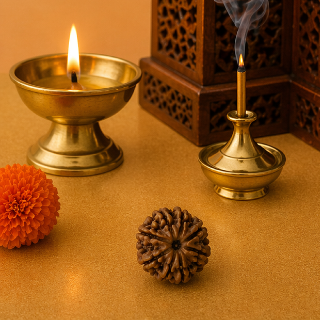 Original 8 Mukhi Rudraksha Nepali Without Cap – Vighnaharta Obstacle Removal Bead