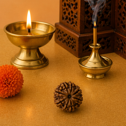 Original 8 Mukhi Rudraksha Nepali Without Cap – Vighnaharta Obstacle Removal Bead