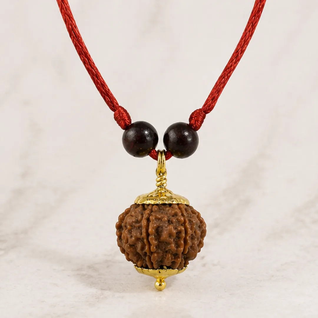 8 Mukhi Rudraksha Mala (Java) – Natural Aath Mukhi Rudraksha Mala for Obstacle Removal, Focus & Spiritual Protection