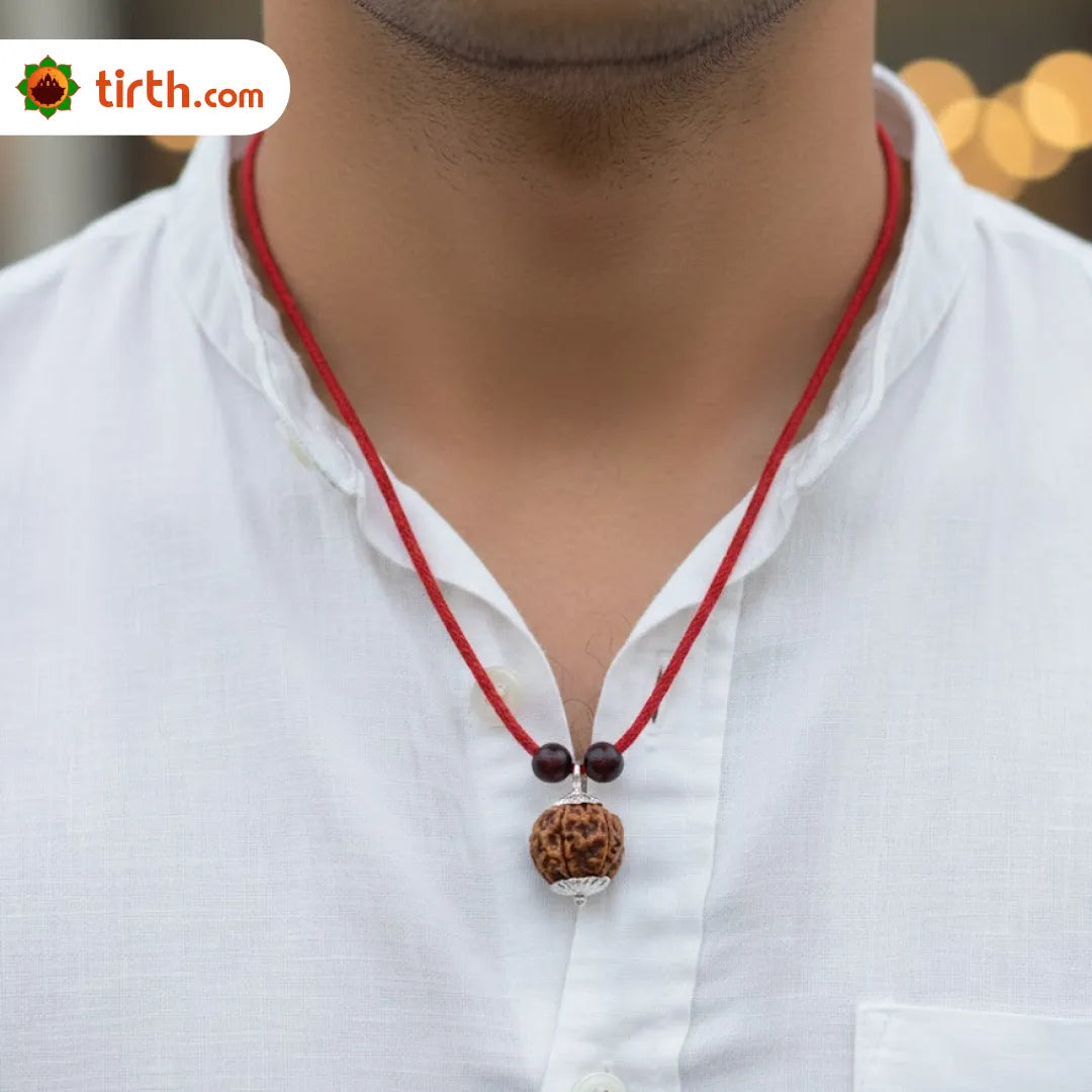 8 Mukhi Rudraksha Mala (Java) – Natural Aath Mukhi Rudraksha Mala for Obstacle Removal, Focus & Spiritual Protection