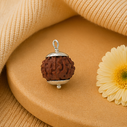 Original 9 Mukhi Rudraksha Java – Navdurga Shakti Energy Bead (Without Cap / Golden Cap / White Cap)
