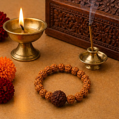 9 Mukhi Rudraksha Bracelet (All Beads Java) – Shakti Strength Bracelet