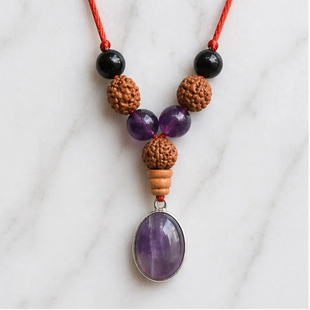 Aquarius Rashi Kavach Mala – Kumbh Rashi Rudraksha Kavach Mala (7, 9, 11 Mukhi) for Stability, Protection & Focus