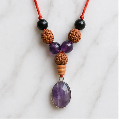 Aquarius Rashi Kavach Mala – Kumbh Rashi Rudraksha Kavach Mala (7, 9, 11 Mukhi) for Stability, Protection & Focus