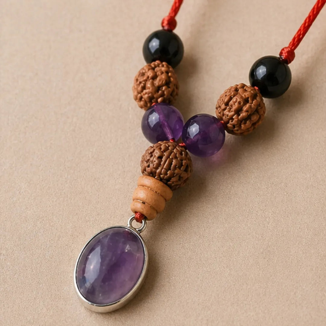 Aquarius Rashi Kavach Mala – Kumbh Rashi Rudraksha Kavach Mala (7, 9, 11 Mukhi) for Stability, Protection & Focus