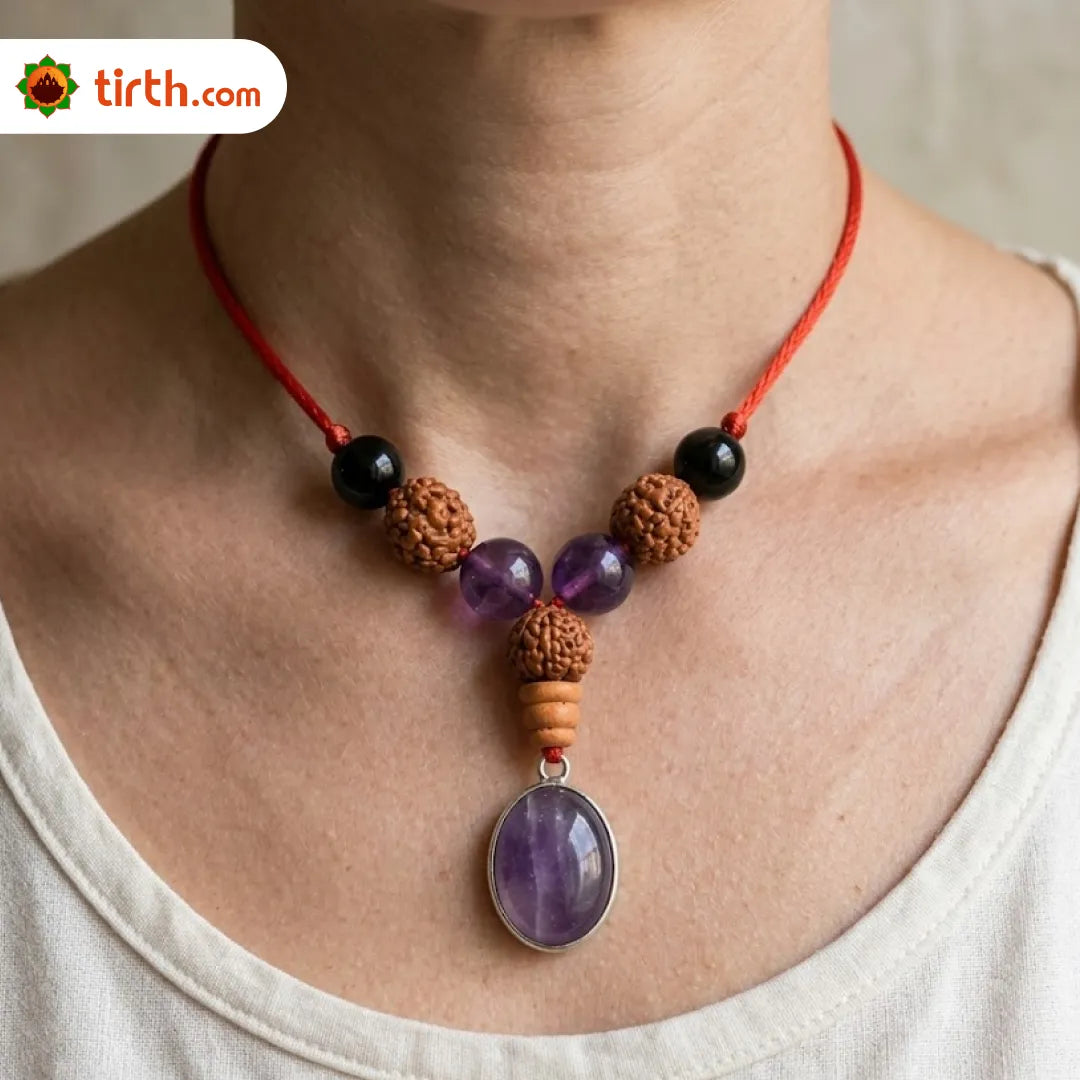 Aquarius Rashi Kavach Mala – Kumbh Rashi Rudraksha Kavach Mala (7, 9, 11 Mukhi) for Stability, Protection & Focus