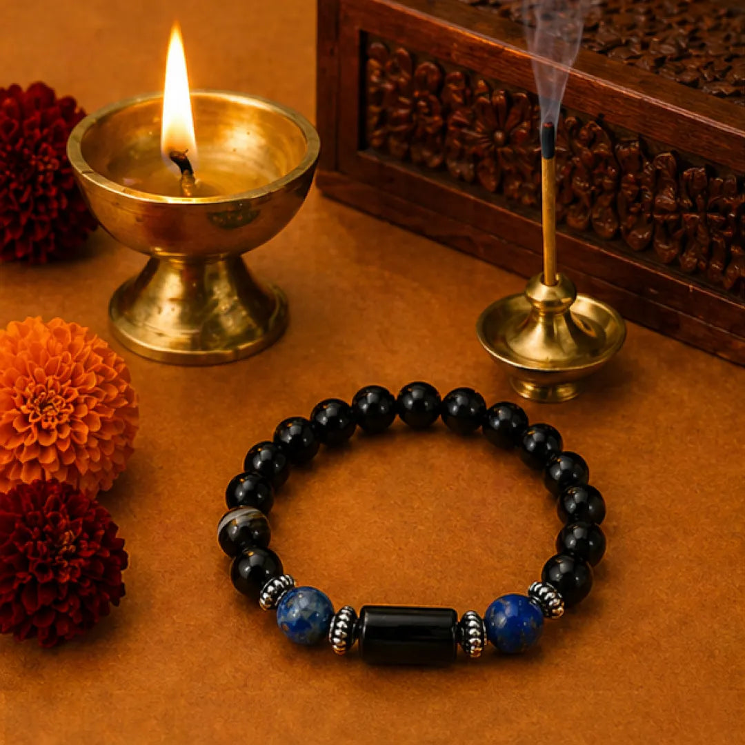 Aquarius Rashi Bracelet – Kumbh Zodiac Bracelet for Vision & Stability