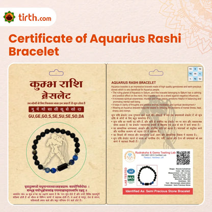 Aquarius Rashi Bracelet (Kumbh Rashi) – Innovation & Clarity Bracelet