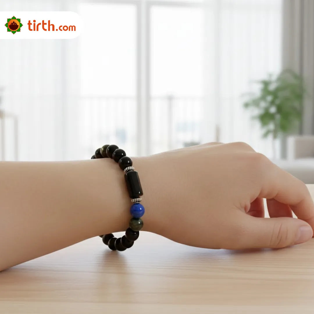 Aquarius Rashi Bracelet – Kumbh Zodiac Bracelet for Vision & Stability