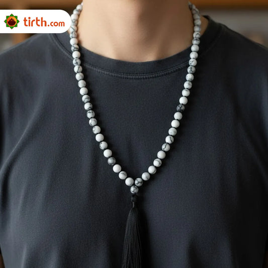 Black Rutile Stone Mala – Protection & Focus Mala