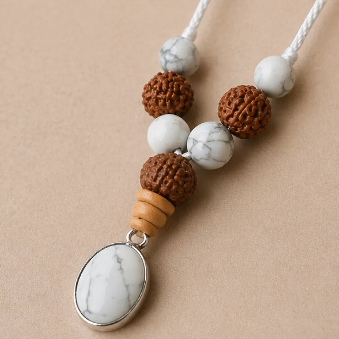 Cancer Rashi Kavach Mala – Karka Rashi Rudraksha Kavach Mala (Gauri Shankar & 11 Mukhi) for Emotional Balance, Harmony & Protection
